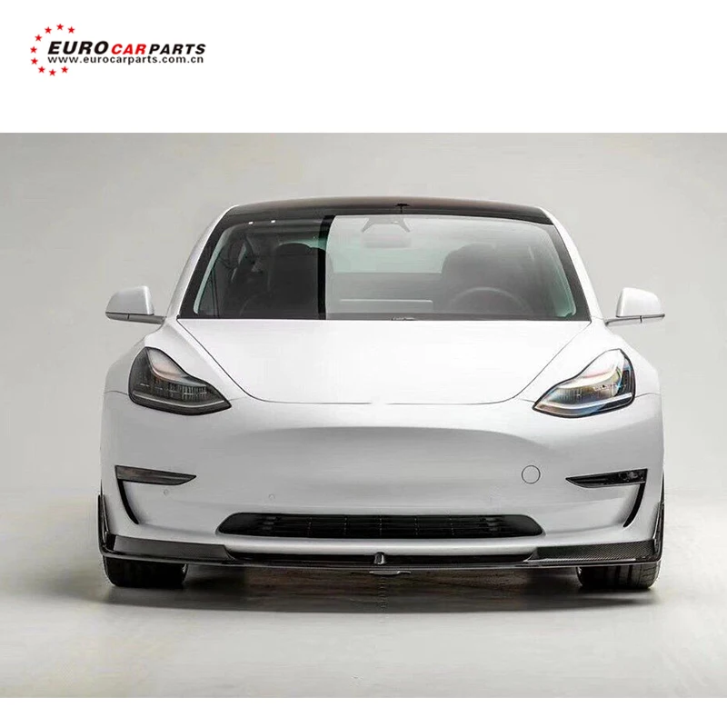 carbon! new for model 3 full set carbon material small body kit for TSL with front lip side skirt rear diffuser for model3