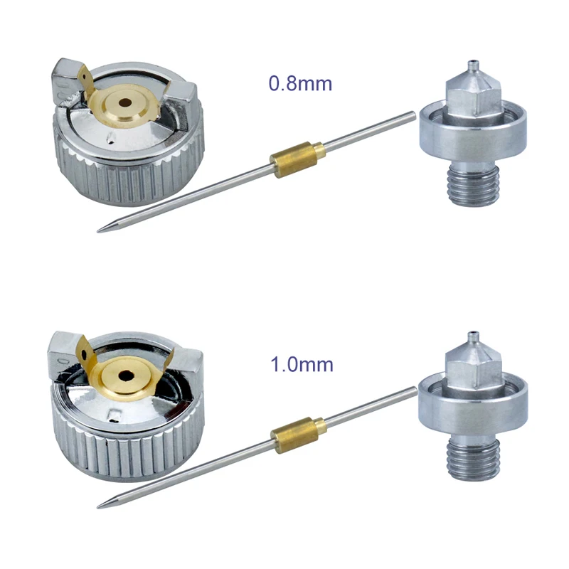 HVLP สีมินิสเปรย์ปืน0.8/1.0Mm หัวฉีด Airbrush สำหรับจิตรกรรมรถบ้าน DIY Aerograph Pneumatic Air ปืนเครื่องมือ