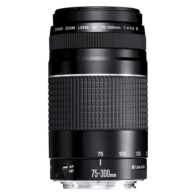 캐논 75-300 렌즈 EF 75-300mm F/4-5.6 III 캐논 용 망원 렌즈 550D 600D 700D 750D 760D 60D 70D 80D 6D T6 T3i T5i T6