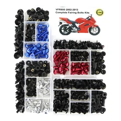 Fit For Honda VFR800 2002-2013 Motorcycle Complete Full Fairing Bolts Kit Kits Cowling Windshield Bolt Screws Fairing Clips