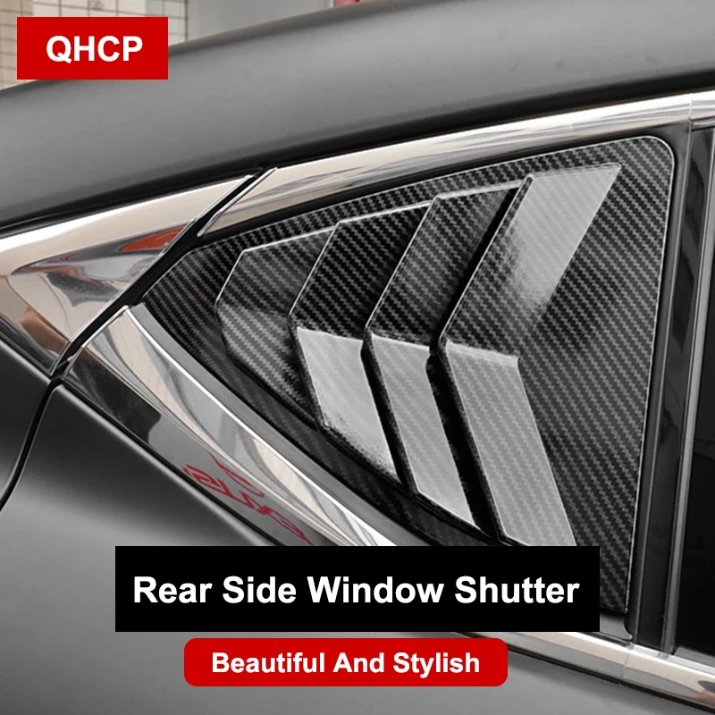 QHCP Car Side Window Triangle Shutter Rear Sunshade Blinder Shutters For Lexus IS300 200T 250 2013 2014 2015 2016 2017 2018 2019