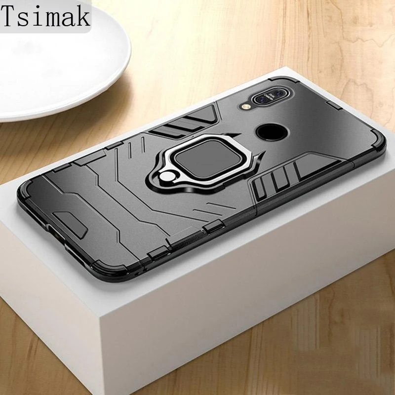 Tsimak Shockproof Armor Case For ASUS Zenfone Max Pro M1 ZB601KL ZB602KL Case Finger Ring Magnetism Holder Max Pro M1 Cover