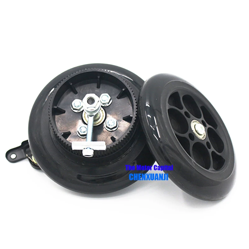 6 Inches PU Wheel 140mm Castor  for Electric Scooter Easy Folding   Skateboard Bicycle Children Front Rear