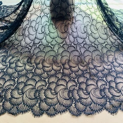 Allover Florals Elegant Sexy Fabric for Sewing Clothes Eyelash Chantilly Lace Fabric 3 Meters