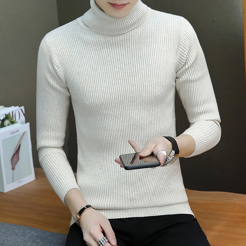 

New Trend Classic Knit Sweater Men's Pullover Long-sleeved Warm Sweater