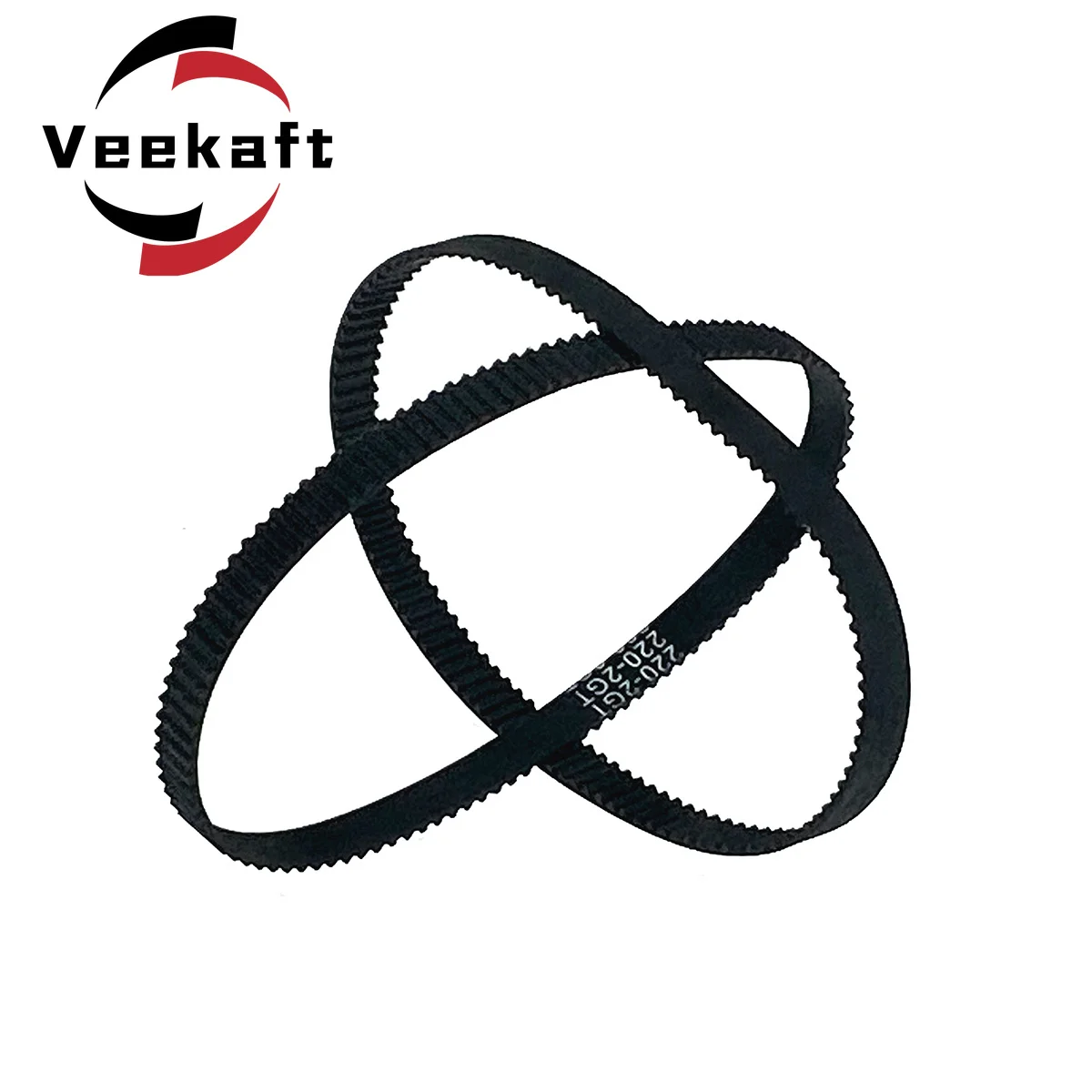 3D Printer Parts GT2 6mm Closed Loop Rubber Timing Belt 192 194 196 198 200 202 204 206 208 210 212 214 216 218 220mm 2GT 1pcs