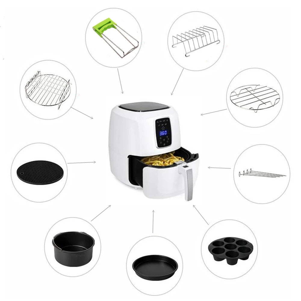 7inch/8inch High Quality  Air Fryer Accessories for Gowise Phillips Cozyna and Secura 3.7 - 5.8QT All Airfryer