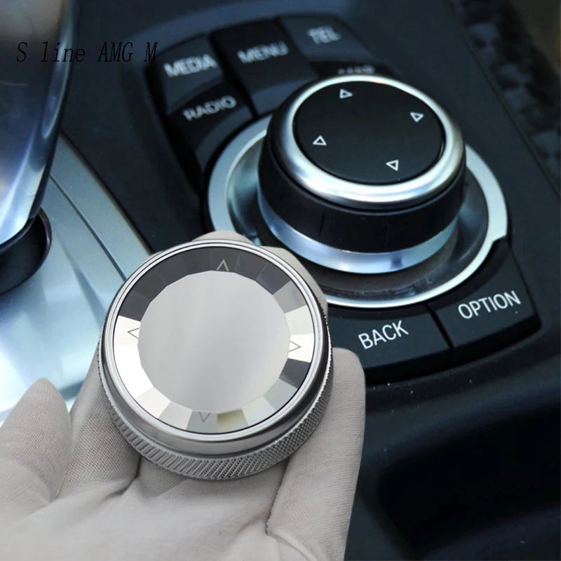 Car Styling For BMW X5 E70 X6 E71 X5M X6M crystal Multimedia Buttons switch Knob Interior replace Covers Trim Auto Accessories