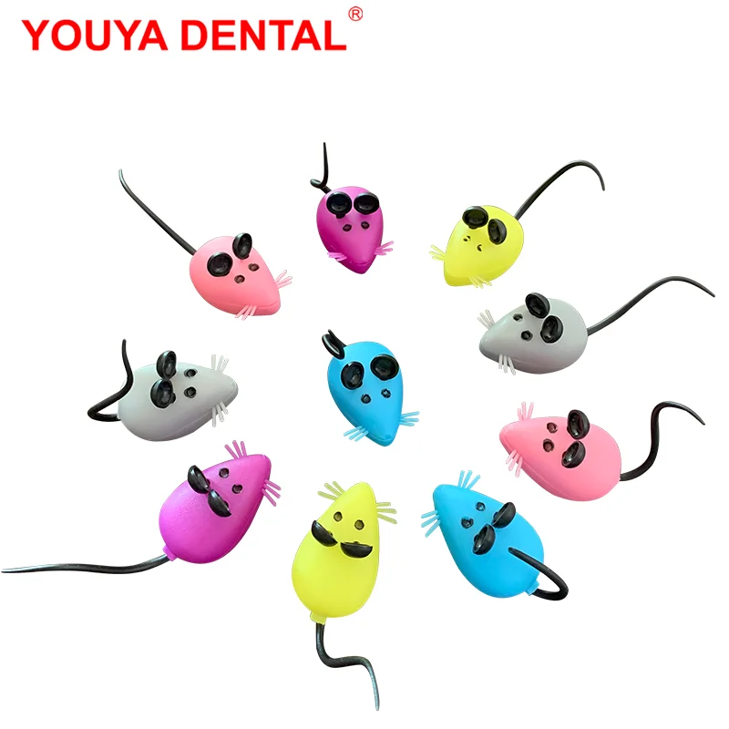 50pcs/lot Mouse Shaped Milk Teeth Box Storage Case Cute Plastic   Baby Tooth Box Kids Personalise Memory Container Children Gift