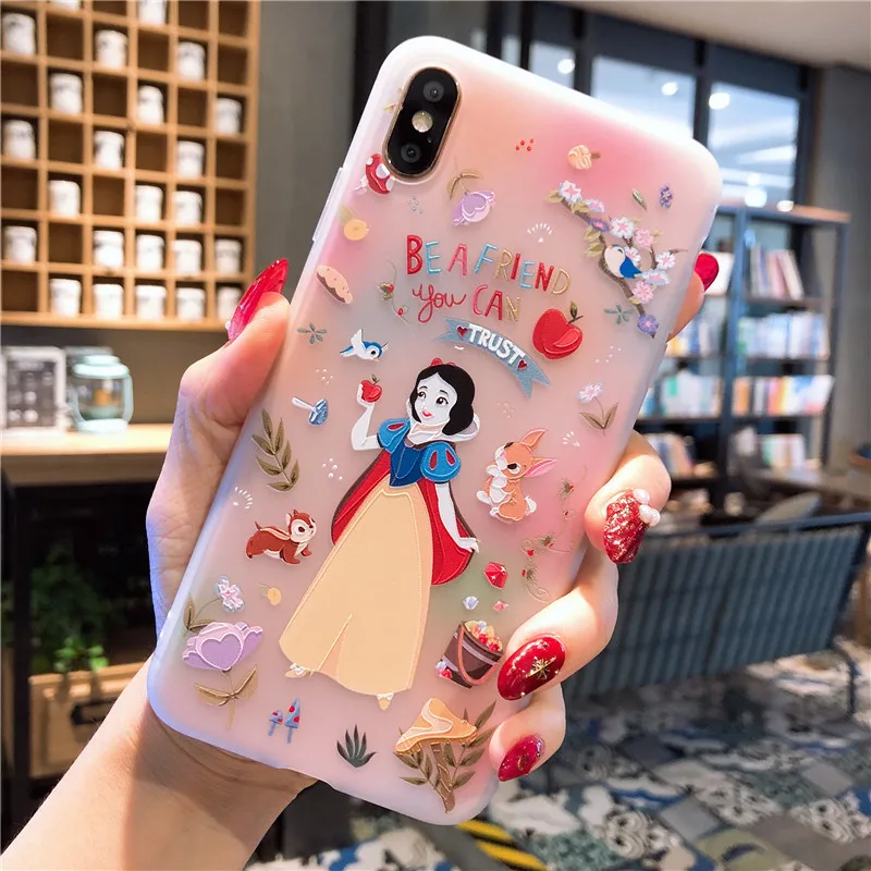 Disney Phone Case for Apple IPhone 7 8 SE2 7Plus 8Plus XS Max 11 Pro 12 Pro TPU Phone Back Cover Cute Cartoon Shell Gifts