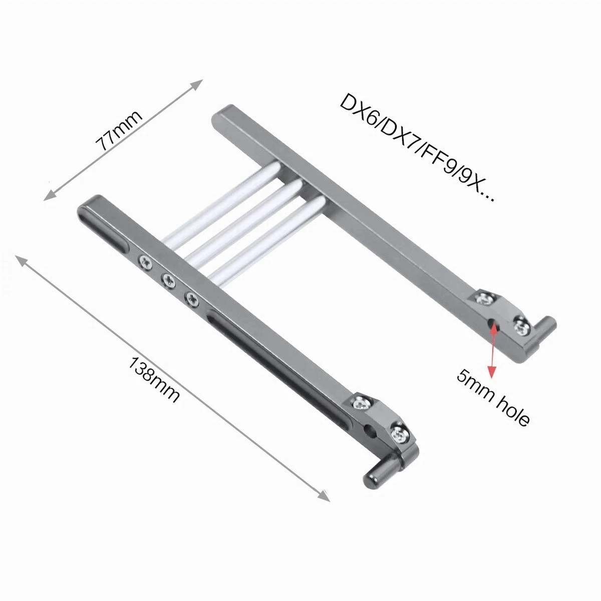 Aluminum Alloy RC Drone Transmitter Stand Bracket Holder for FrSky Taranis JR FUTABA FLYSKY