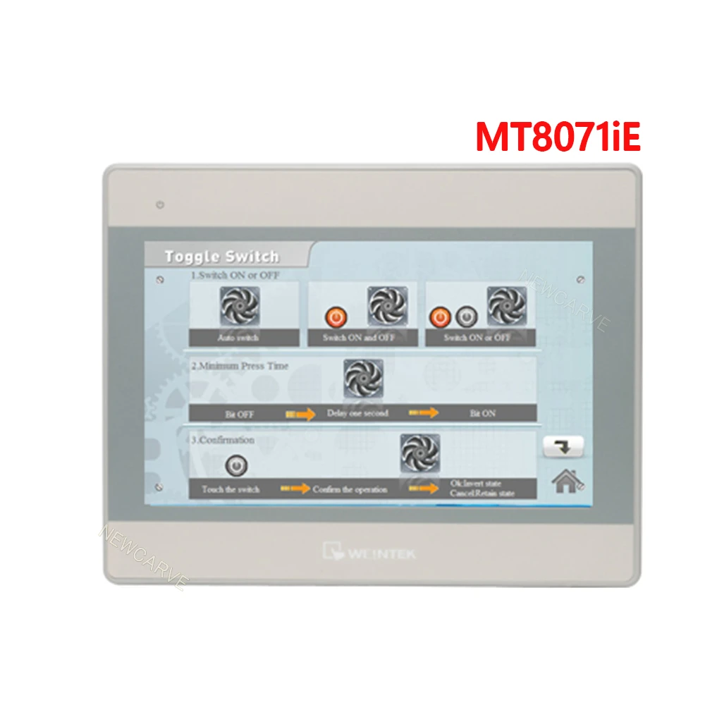 HMI Touch Screen WEINVIEW/WEINTEK MT6071iE MT8071iE 7 Inch 1024*600 Human Machine Interface Replace MT6100I NEWCARVE