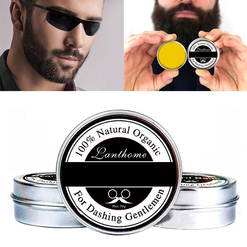 

Natural Moisturizing Beard Balm Beard Growth Conditioner Balm Organic Moustache Conditioner Beard Wax For Beard Styling TSLM1