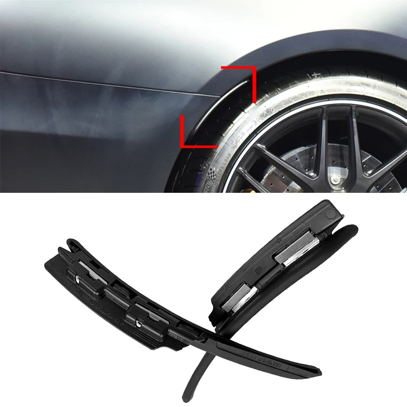 For Mercedes Benz W213 E200 E250 E300 E400 E53 E63 E43 AMG Line 2016-2022 Fender Flare Car Extension Wheel Eyebrow Protector Lip