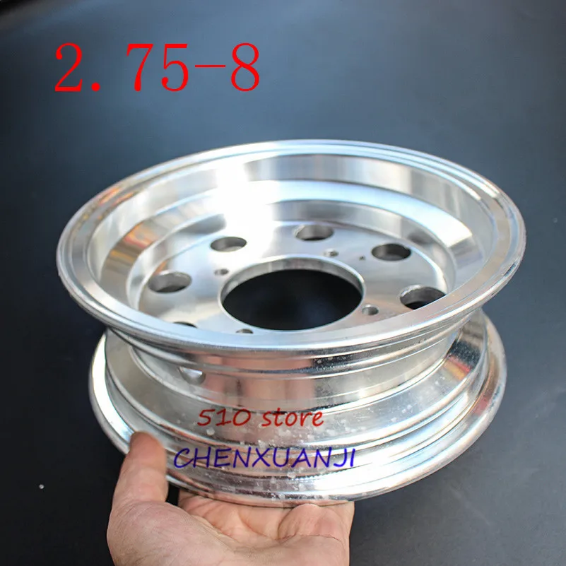 

8 Inch Electroplated Rim 2.75-8 front rear aluminum wheel hub for Monkey Bike Small Monkey Motorcycle Wheel