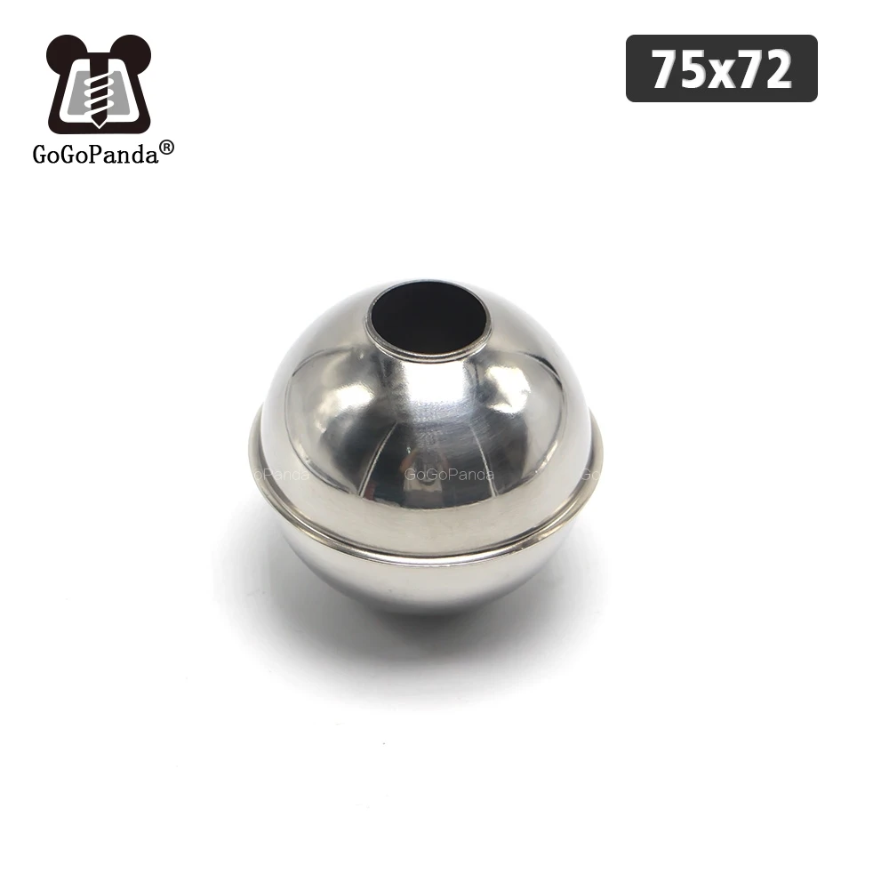 

Free Shipping 1pc 75*72*23mm Magnetic Stainless Steel Float Ball For Water Level Float Switch Accessorie