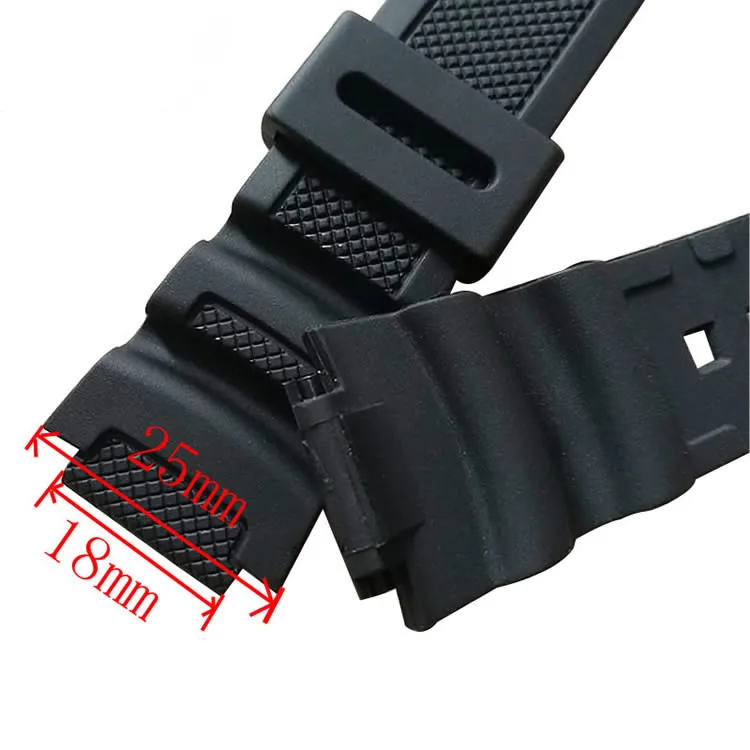 Rubber Strap Suitable For-Casio AE1200WH/SGW-300H/400/W-218H/MRW-200 Silicone Watchband Pin Buckle Strap Watch Wrist Bracelet