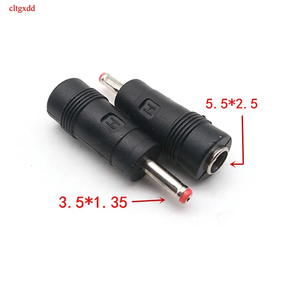 Cltgxdd 1 Stück 5,5 x 2,1/2,5 mm Stecker/Buchse auf 3,5 x 1,35 mm F-M DC-Stromanschluss für Adapter Laptop 5,5*2,1/2,5 auf 3,5*1,35 mm – Detail 2