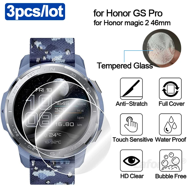 for Honor Watch GS Pro Screen Protector 9H Tempered Glass for Honor Watch Magic 2 46mm GS3 GT3 Accessories Protection Glass film