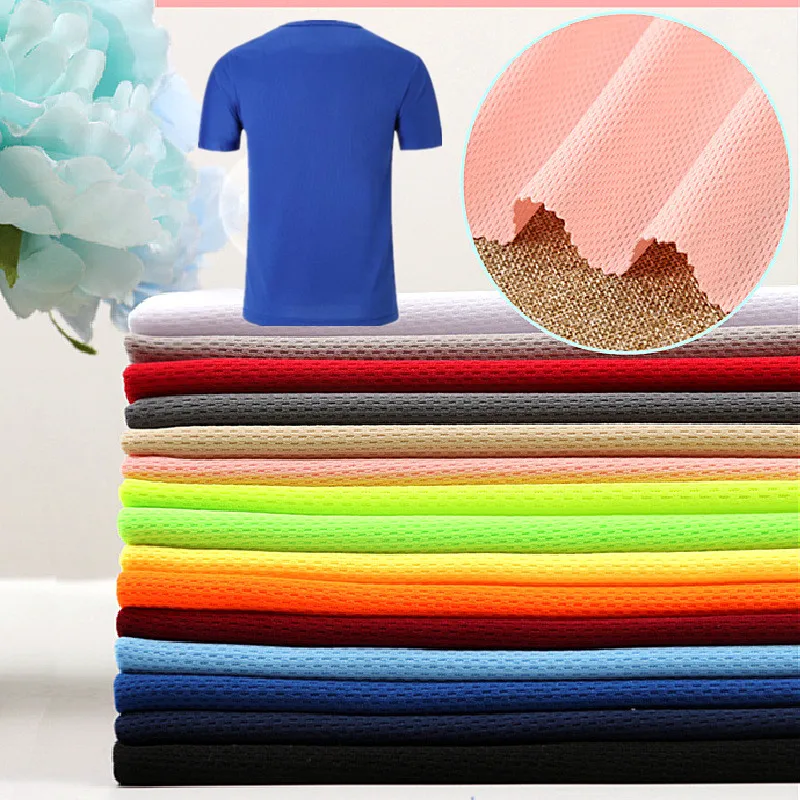 1 Meter Spacer Mesh Fabrics For Sport Clothes PET Hygrolon Thick Breathable Fast Dry 150cm wide 210g/Meter