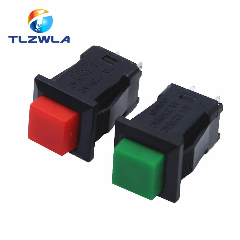 10PCS DS-429 NO Reset Switch Square Momentary Switch NC DS-431 3A/125VAC Self-locking Push Button Switch