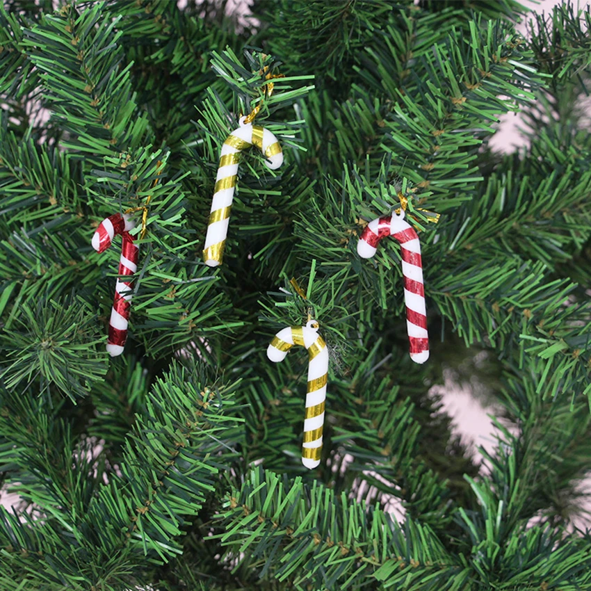 Christmas Candy Cane, Xmas Tree Hanging Ornaments, Home Party Decoration, Home Decor, 6cm, 6Pcs Set