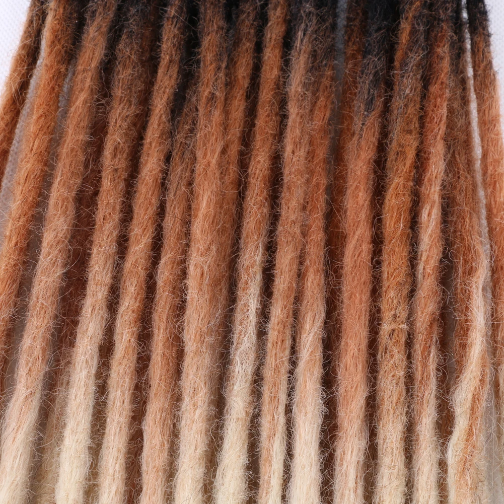 Sonho como-Dreadlocks sintéticos para mulheres, extensões naturais do cabelo, tranças do cabelo do crochê, 20"