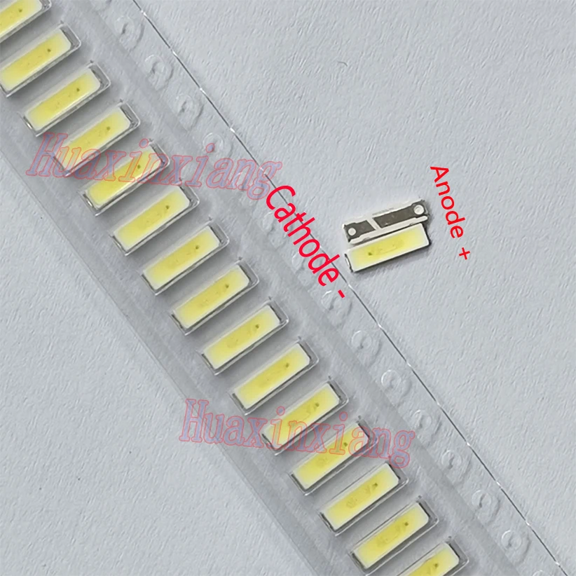 

100 шт./лот SMD LED 7020 3 в 0,5 Вт мА холодный белый для подсветки телевизора LG