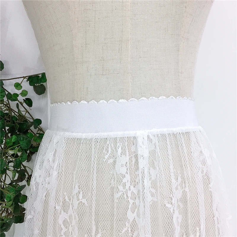 Transparent Sexy Lace Mesh Skirt Elastic High Waist Black White Tulle  Mini Skirts Womens 2021  Skirt  Korean Fashion