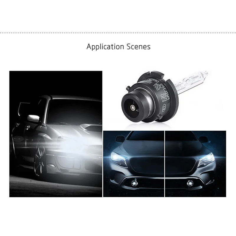 Philips 2pcs HID D2S 35W Xenon Standard 4200K Auto Original Headlight Car Genuine Bulbs Replacement Upgrade D2 ECE 85122C1, Pair
