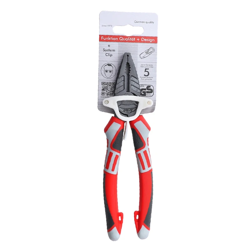 Industrial Wire Cutter CR-V Electrician Side Cutter Multi-Function Needle Nose Cutting Pliers for Repair Hand Tools