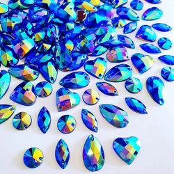 200Pcs Mix Shape Loose Beads Garments Clothing Jewel Rhinestones Crystals For Design Wedding Ball Dress Decorations Ornaments