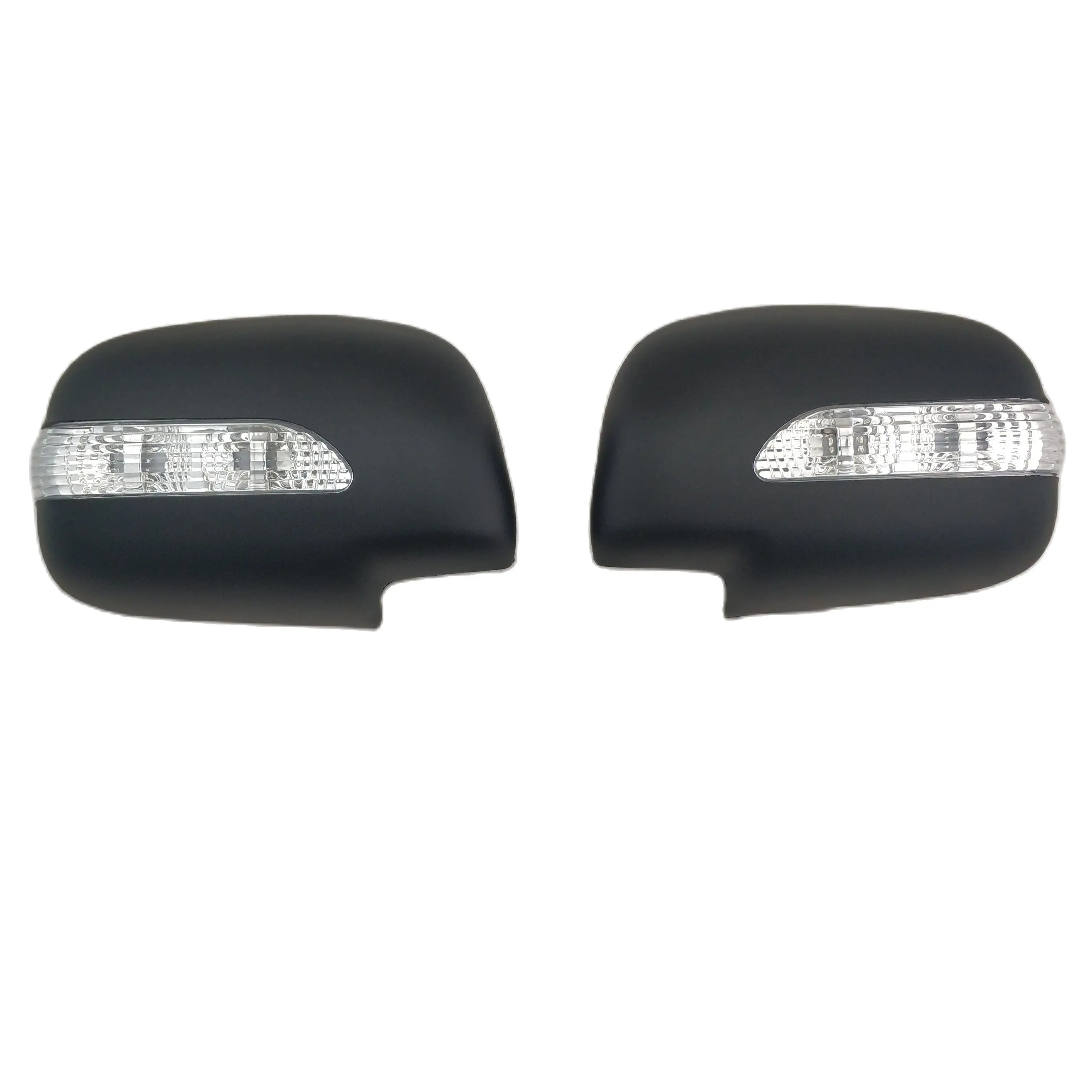 

Matte black styling accessories door mirror covers with Led For Hilux Vigo 2012 Fortuner 2012 Innova 2010 Car modification