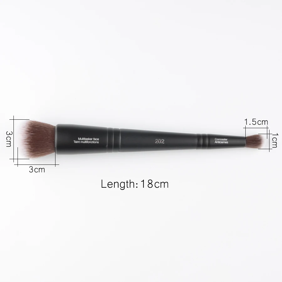 1 piece Double ended multitasker face concealer 202 Foundation Makeup brushes halo dye Make up brush mine powder