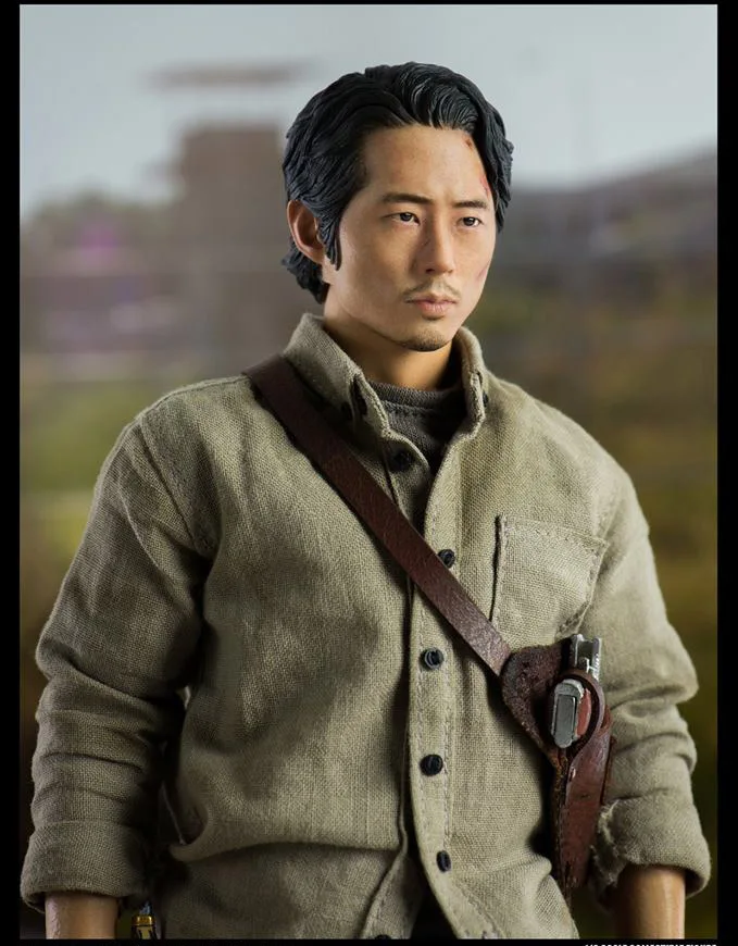 Figure da collezione in scala 1/6 12 "Action Figure Doll Steven Yeun Walking Dead tops modello in plastica giocattoli regalo