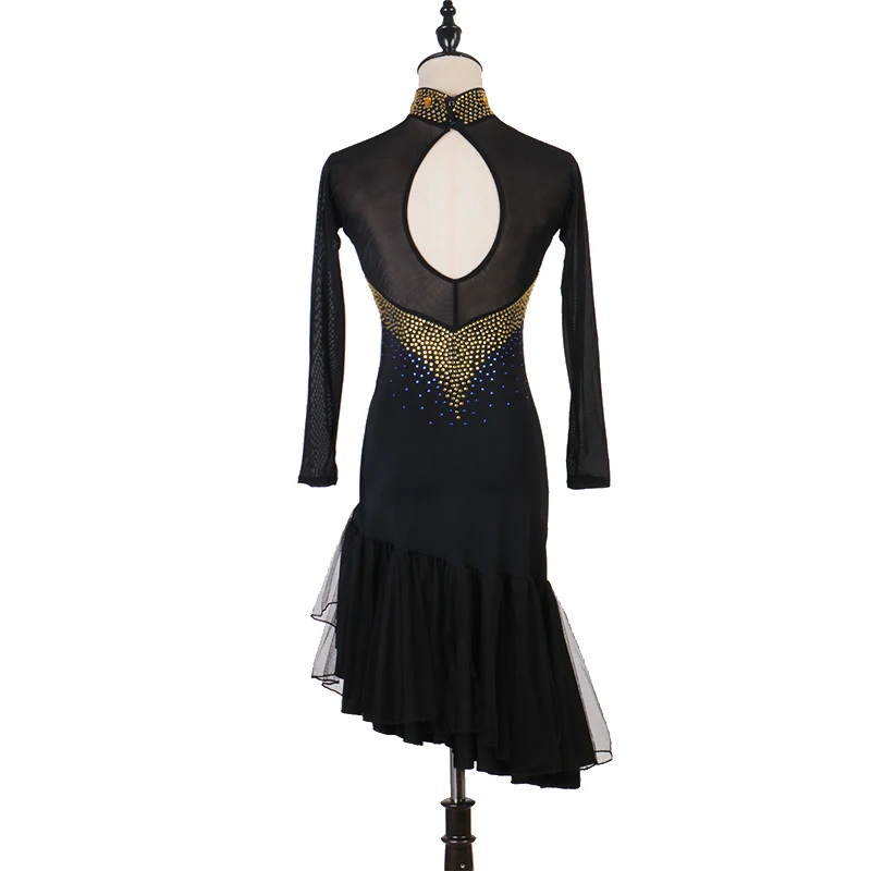 Jupe de danse de compétition latine pour femmes, vêtements professionnels de danse latine Samba pour adultes, robe Rumba de haute qualité