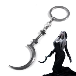 Game Residents Evils 8 Village Sickle Keychain Daniela Bela Weapon Model Pendant Keyring For Boy Friend Cosplay Jewelry Gift