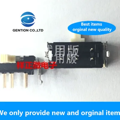 

10pcs 100% orginal new real stock side shift 8 feet 3 gears with bracket SSSS925700 Bing length 4mm slide switch