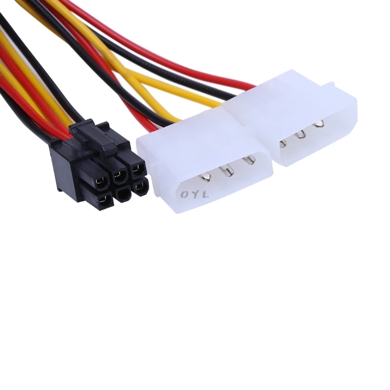 10 PCS Molex 4 Pin zu PCI-E PCI Expess 6 Pin Power Converter Adapter Kabel Stecker Netzteil