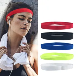 Bandas de cabelo elásticas antiderrapantes para homens e mulheres, Sport Hairband, Running Head Band, Biking Sweatband, Sweat Headbands