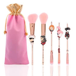 2021 Newest Japan Anime Jujutsu Kaisen Makeup Brushes Set Powder Loose Brochas Eyeshadow Eyebrow Cosmetics Pro Soft Hair