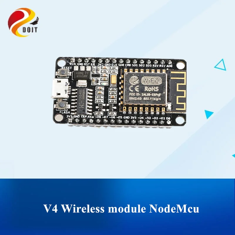 

5 шт./партия, беспроводные модули NodeMcu V4 4 м байты Lua WIFI Интернет вещей, макетная плата на основе ESP8266 ESP-12e для Arduino DIY