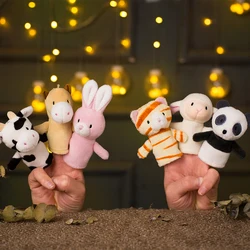Learning & Education mini animal puzzle cat bunny lamb pony panda cow finger puppet