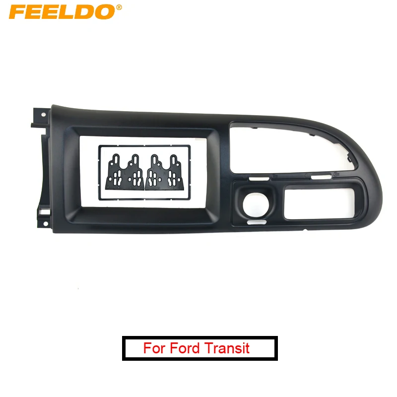 FEELDO Car CD Radio Stereo Fascia Panel Frame Adaptor Fitting Kit For Ford Transit (2006~2013) #AM3988