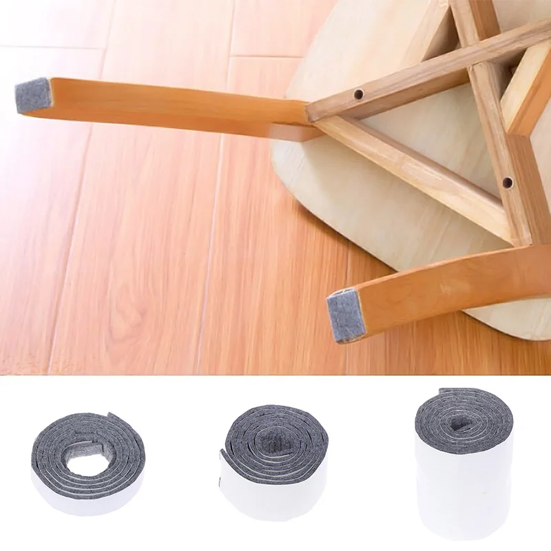 Felt protective pad Self-Adhesive Furniture Roll for Hard Surfaces Heavy Duty Felt Strip Mute Wear-resisting Protect the floor