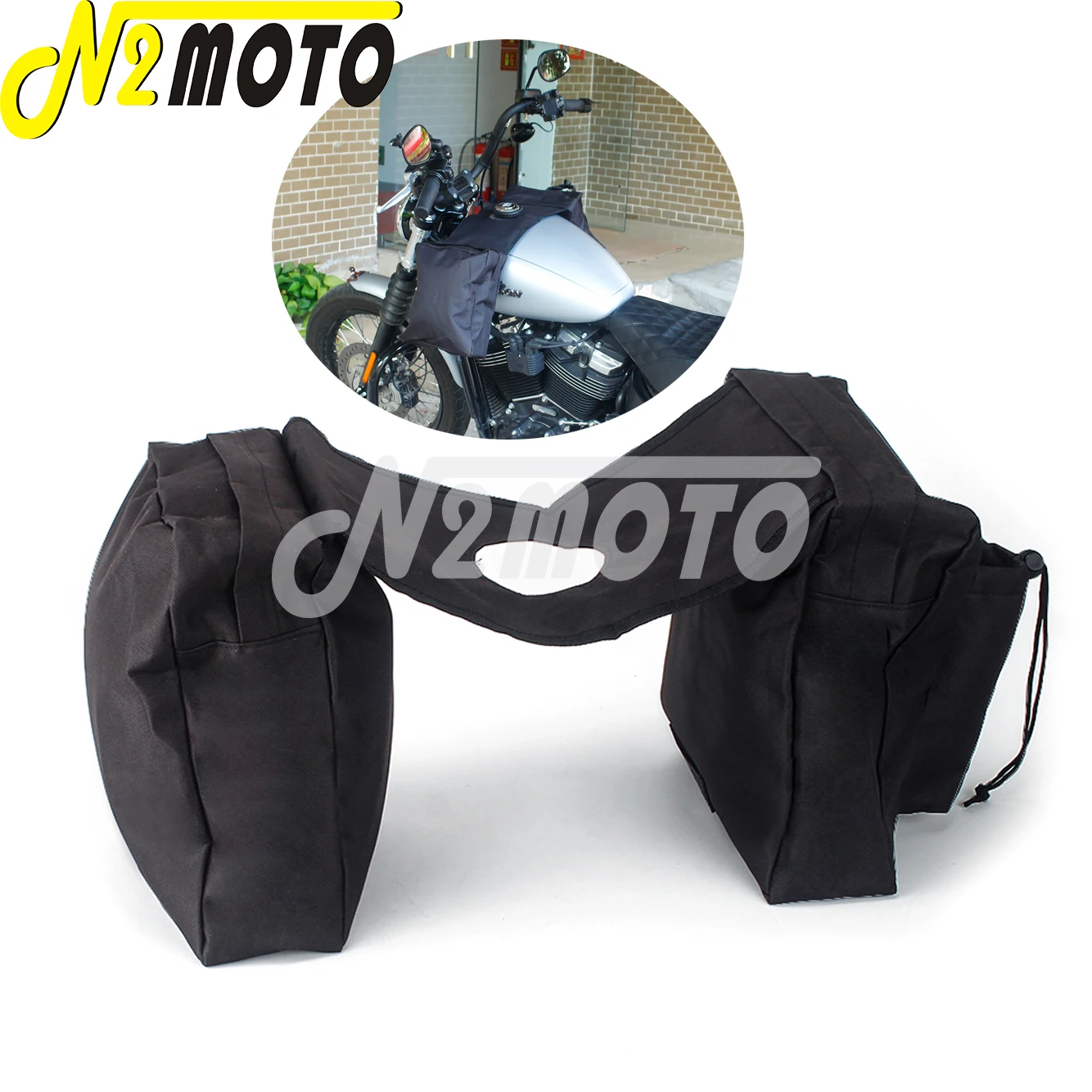 

Motorcycle Tank Bag Front Saddle Pouch Storage Luggage Fuel Cap Holder 600D Oxford Cloth Saddlebag Snowmobile Mountain Bike