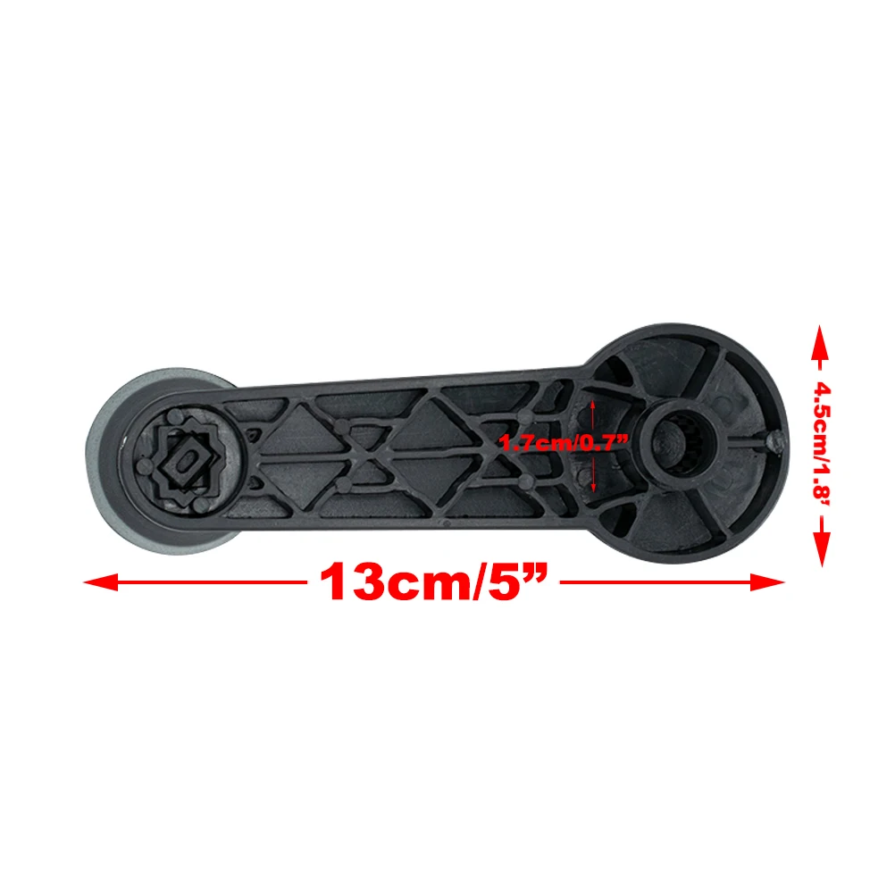 2pcs Car Window Winder Crank Handle For Ford Transit Connect MK5 MK6 MK7 Escort Fiesta KA Focus MK1 MK2 Black ABS