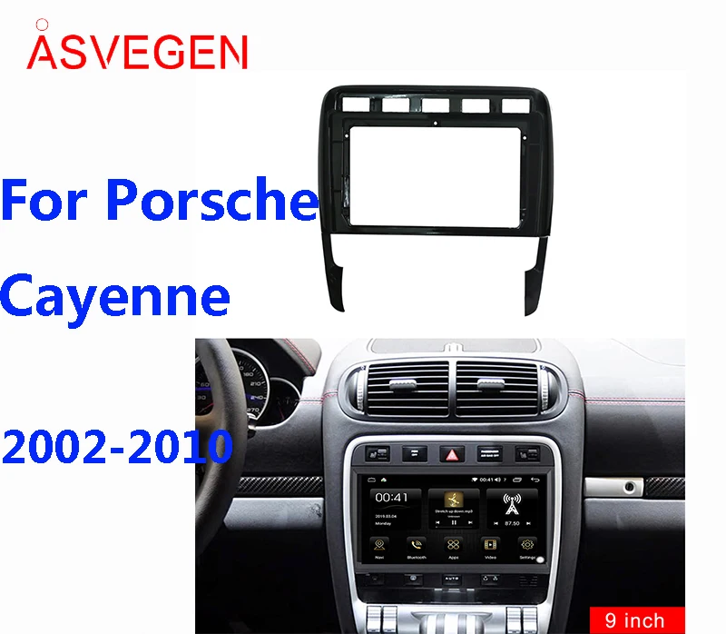 

Asvegen Car Radio Fascia Frame For Porsche Cayenne Car Dvd Frame Install Panel Dash Mount Installation Dashboard