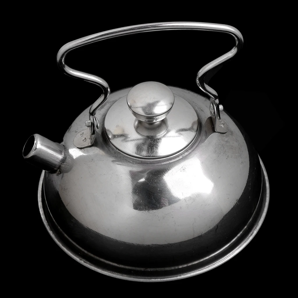 Kids Children Stainless Steel Tea Kettle Kitchen Cookware Pretend Play Toys