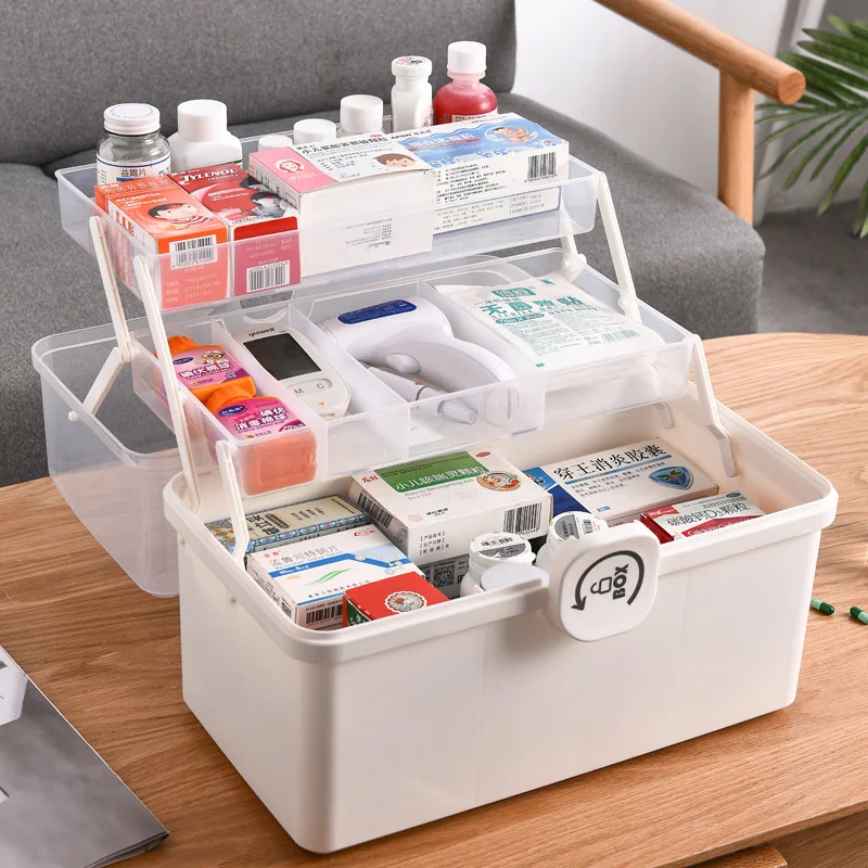 

Large Capacity Multilayer Medical Box For Household Emergency Medical Storage Box Portable FirstAidKit Multifunctional Medicine